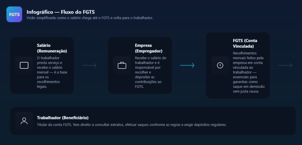 Infográfico explicativo - FGTS não depositado
